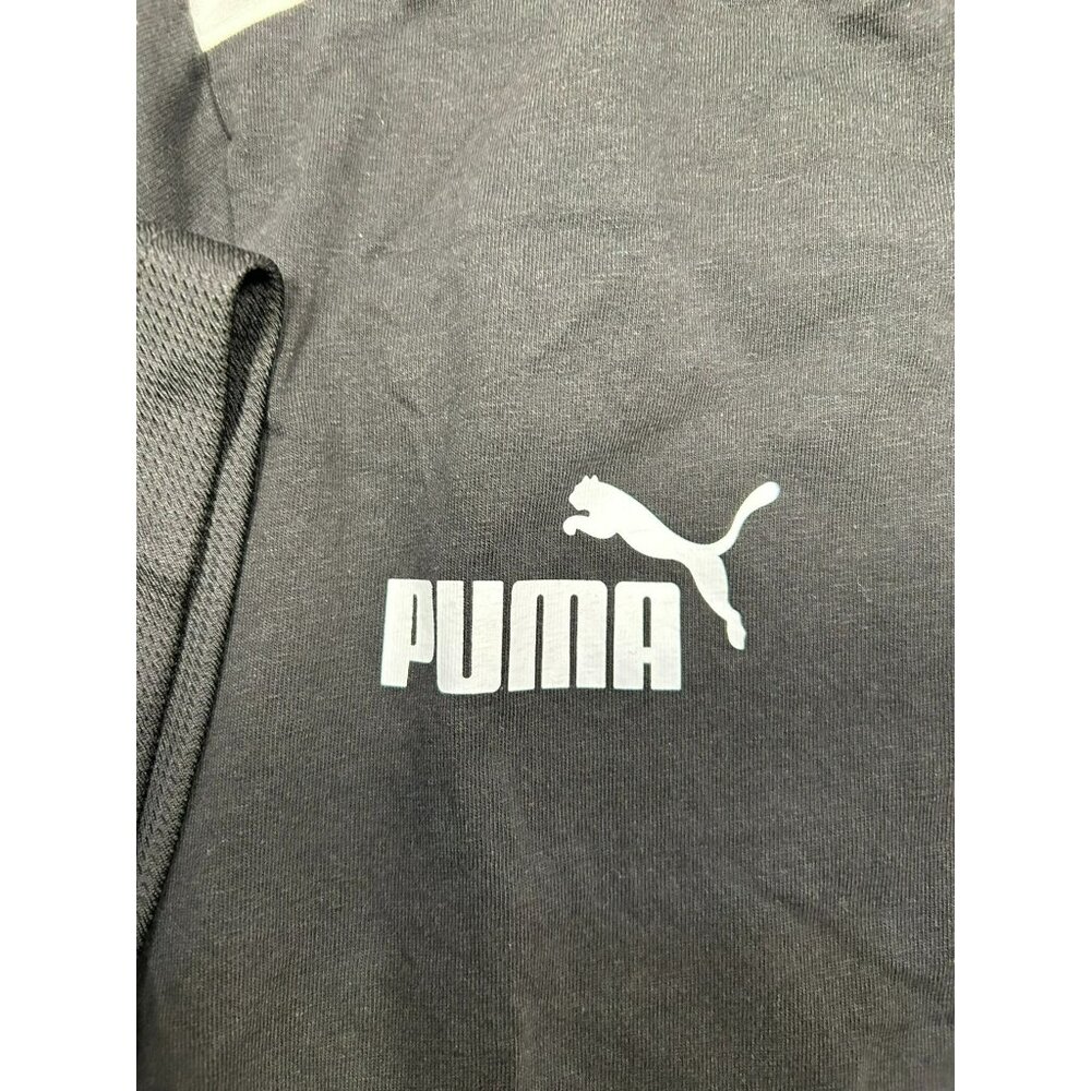 Puma BMW M Motorsport Mens T-Shirt Black/Gray Crew Neck Size L Cotton Blend - Picture 2 of 8